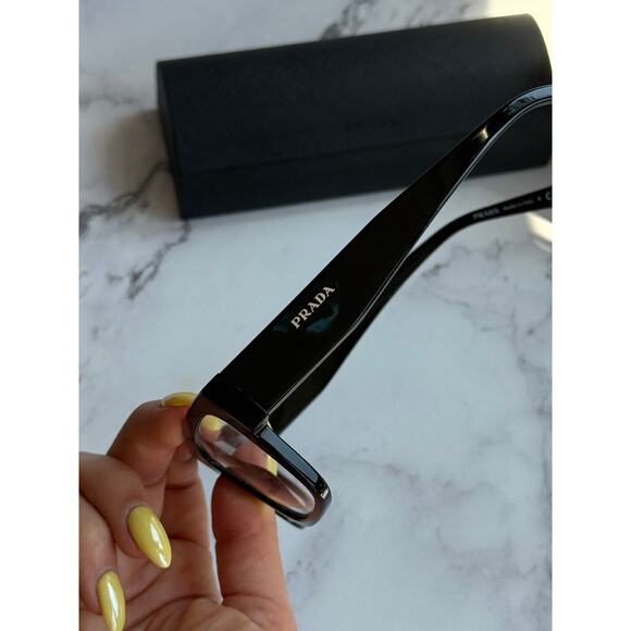 NEW Prada PR15YV Unisex Eyeglass Frames in Black - Picture 4 of 6